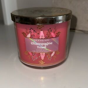 Champagne toast candle